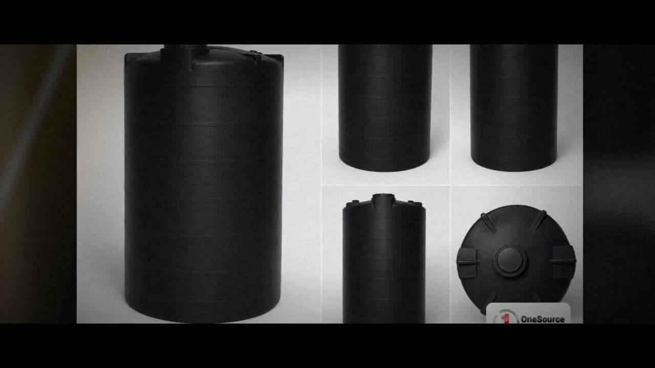 Snyder Industries 1550 Gallon ASTM Black Heavy Duty Vertical Storage T video