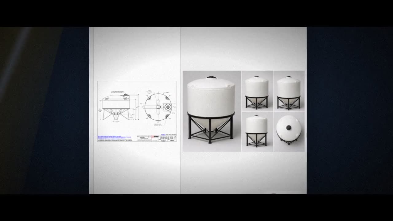 Snyder Industries 1000 Gallon XLPE Heavy Duty Cone Bottom Tank video