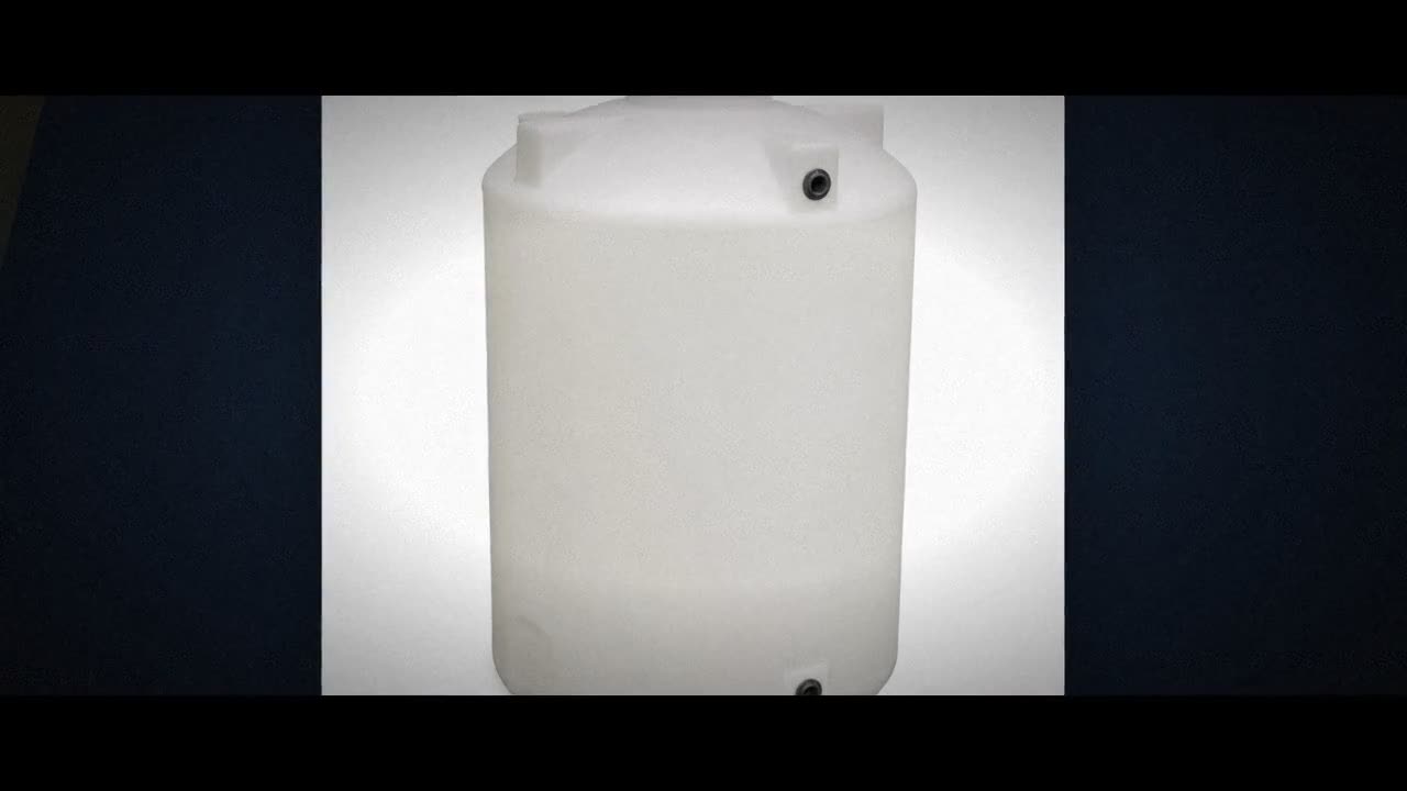 100 Gallon Plastic Vertical Rainwater Harvesting Tank in Brown video