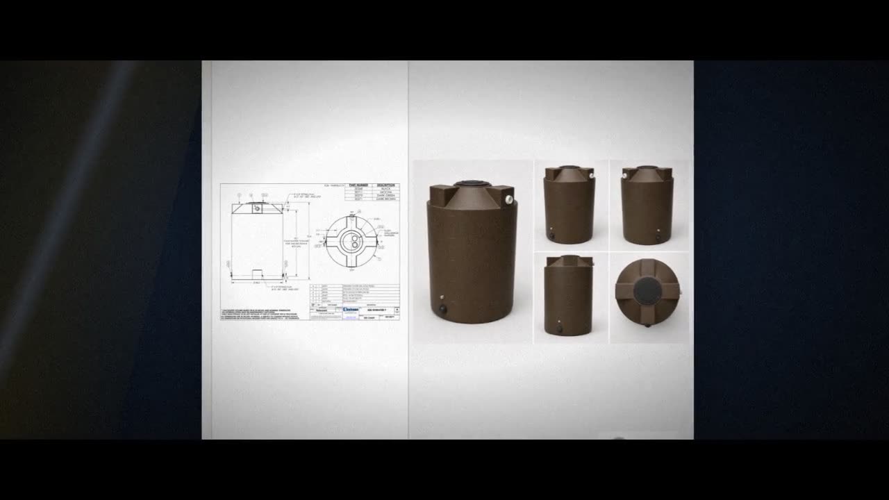 Bushman 500 Gallon Dark Brown Rainwater Collection Tank video