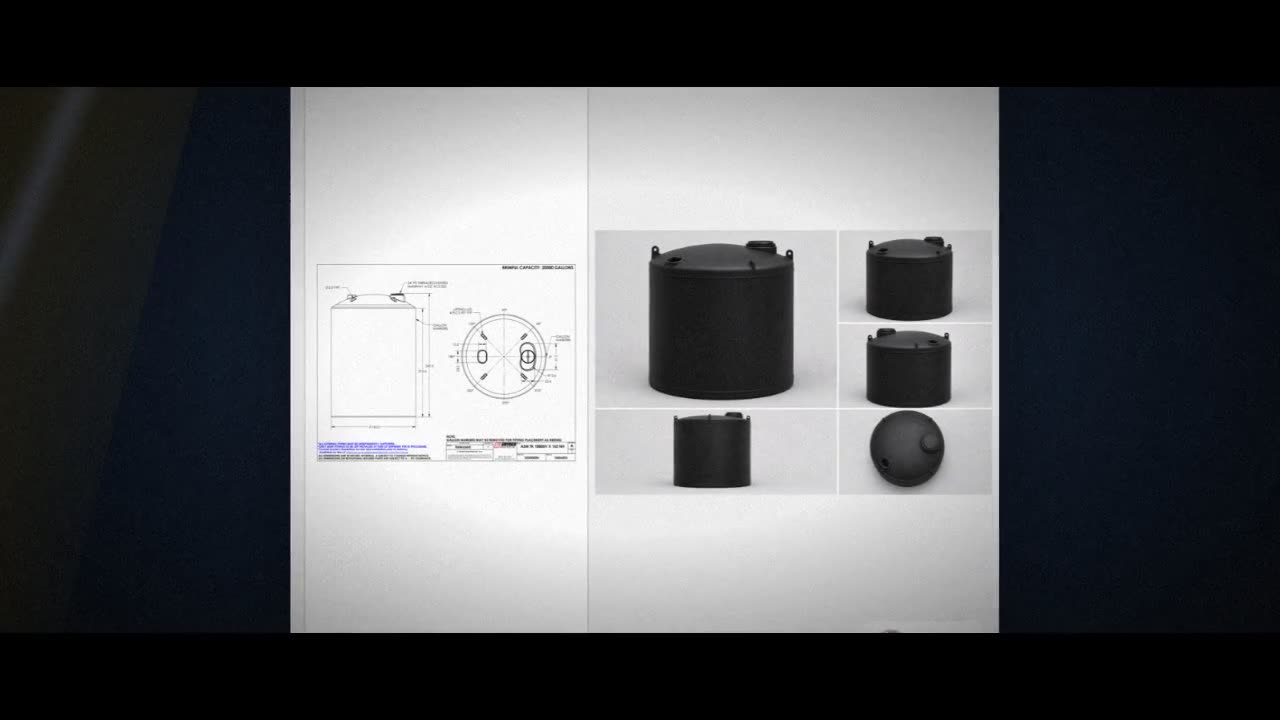 Snyder Industries 18800 Gallon ASTM Black Vertical Storage Tank video