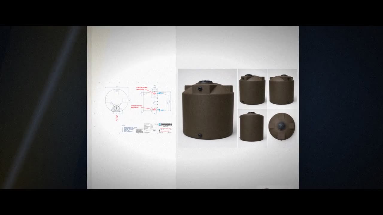 Bushman 1000 Gallon Dark Brown Vertical Water Storage Tank video