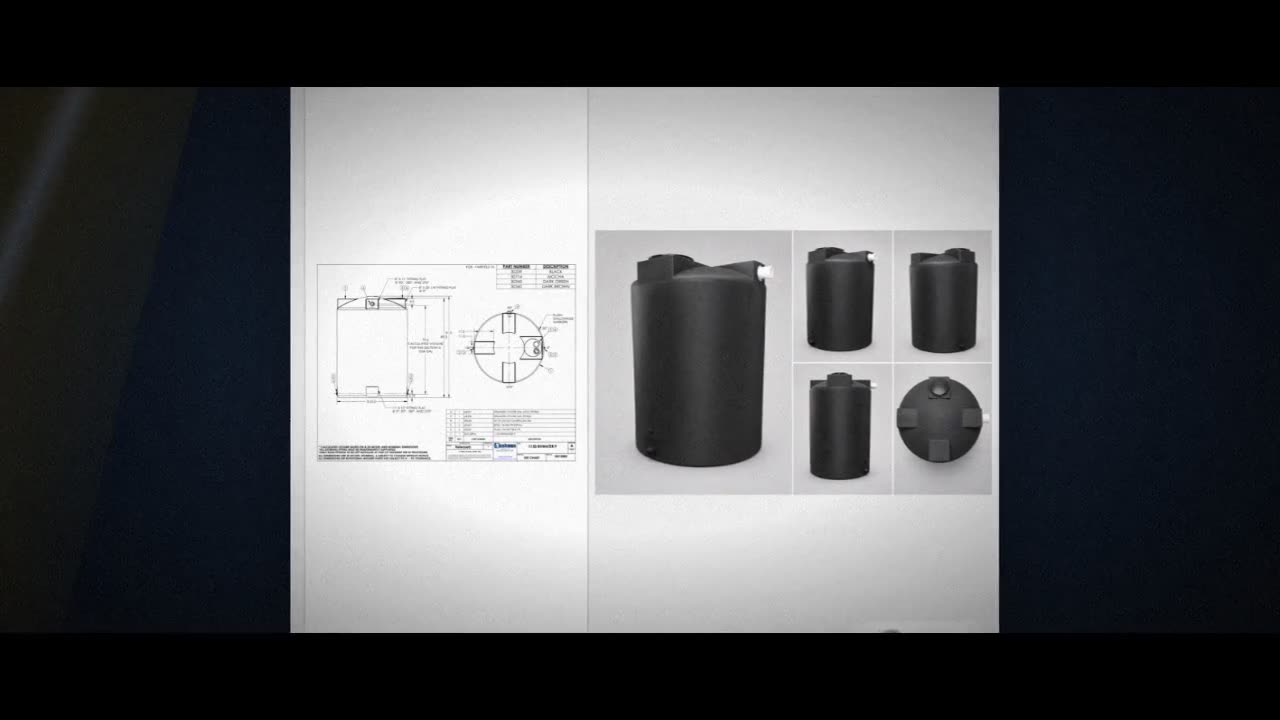 Bushman 1150 Gallon Black Rainwater Collection Tank video