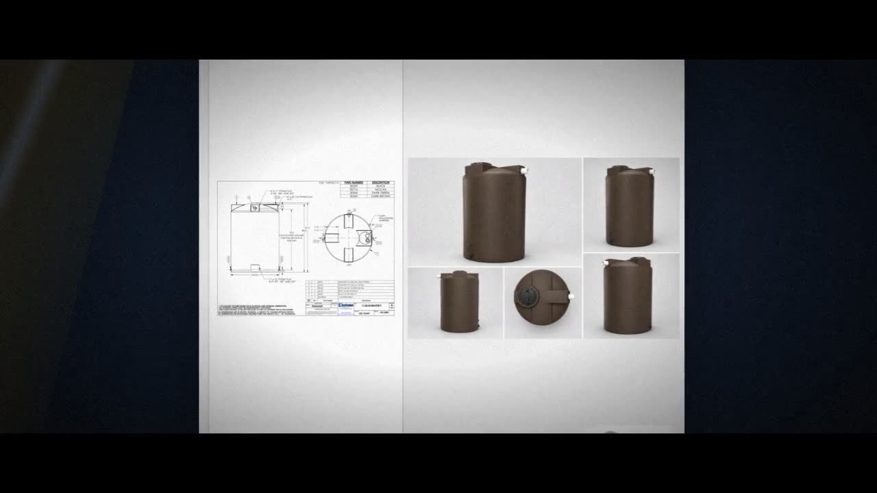 Bushman 1150 Gallon Dark Brown Rainwater Collection Tank video