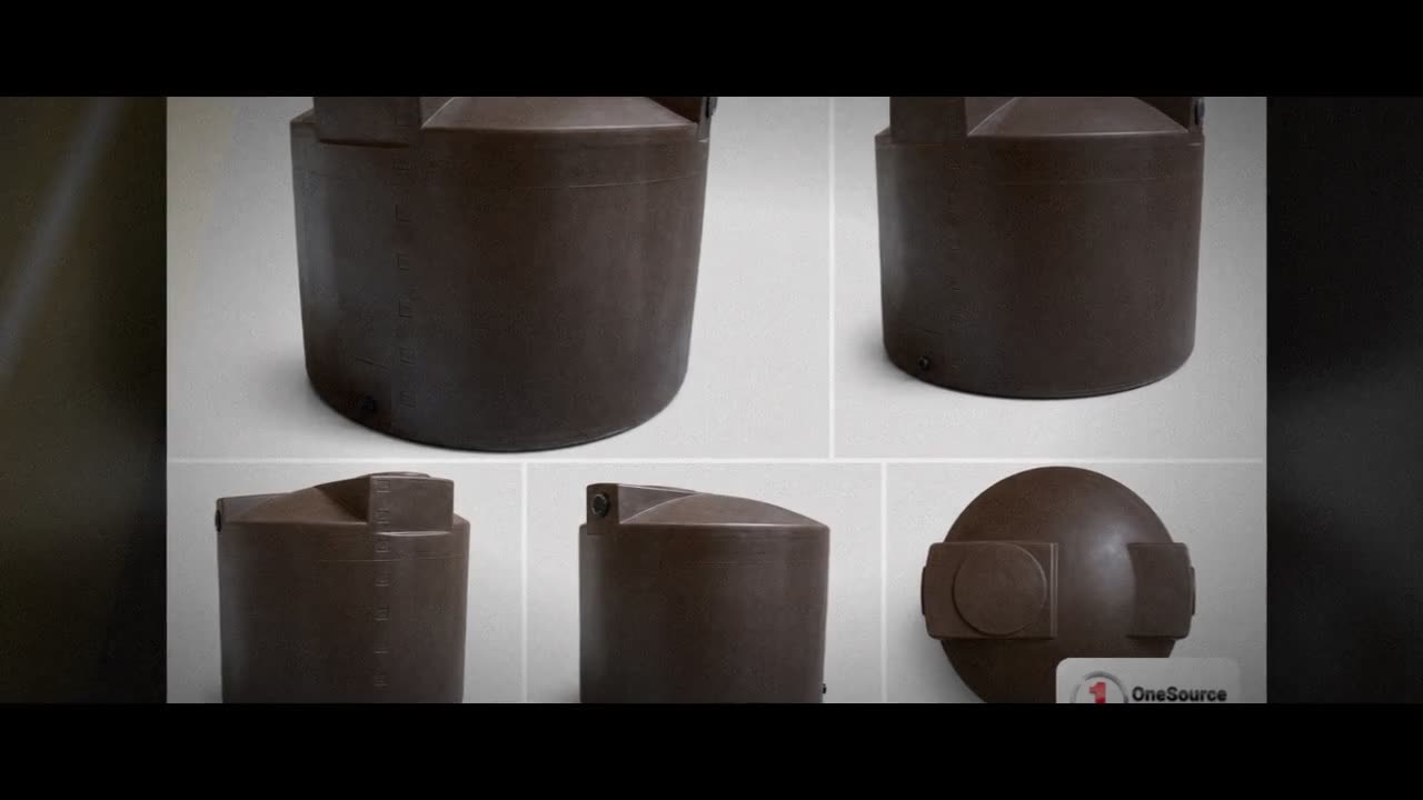 Bushman 1500 Gallon Dark Brown Rainwater Collection Tank video