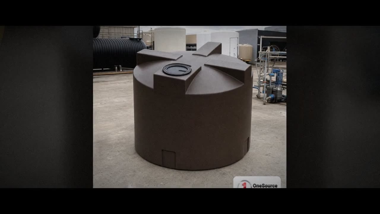 Bushman 1500 Gallon Dark Brown Vertical Water Storage Tank video