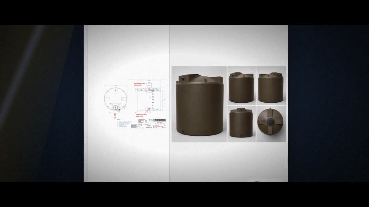 Bushman 2500 Gallon Dark Brown Vertical Water Storage Tank video