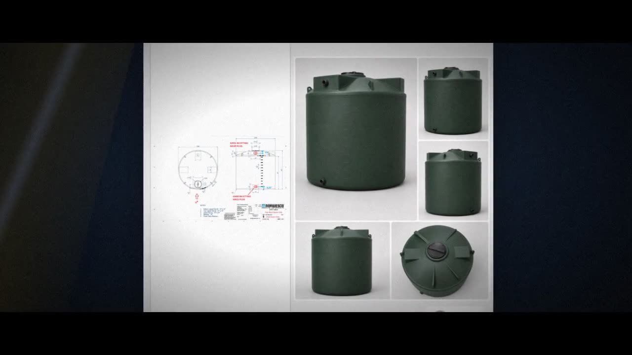 Bushman 2500 Gallon Dark Green Vertical Water Storage Tank video
