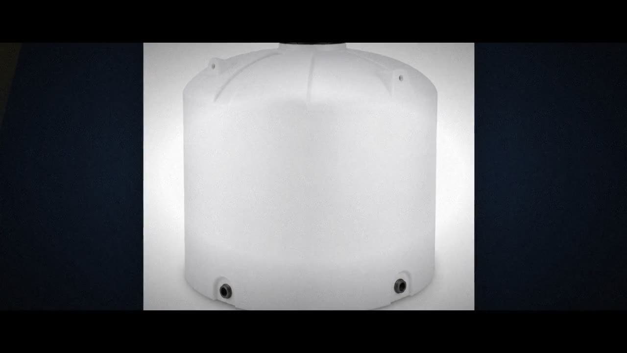 3000 Gallon Plastic Vertical Water Storage Tank in Green video