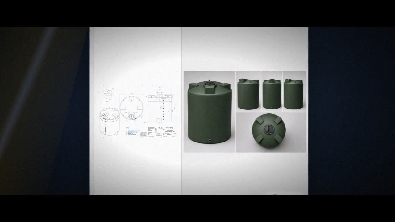 Bushman 3000 Gallon Dark Green Vertical Water Storage Tank video