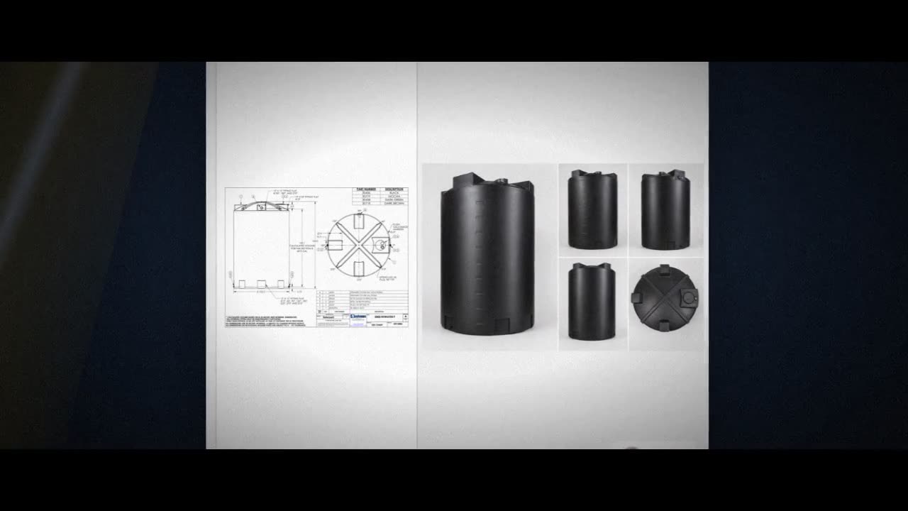 Bushman 5000 Gallon Black Rainwater Collection Tank video