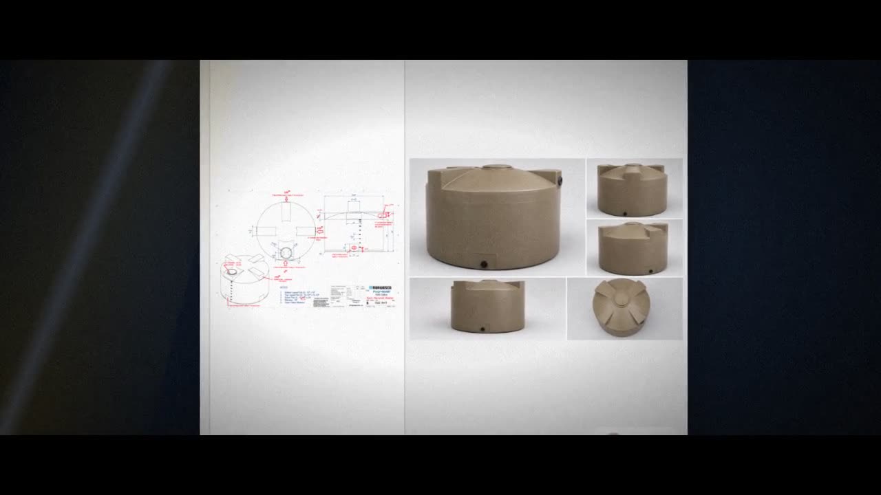 Bushman 1500 Gallon Mocha Rainwater Collection Tank video