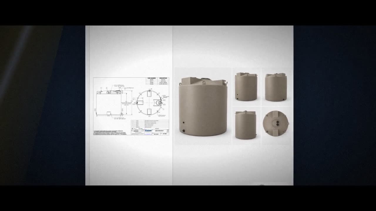 Bushman 2500 Gallon Mocha Rainwater Collection Tank video