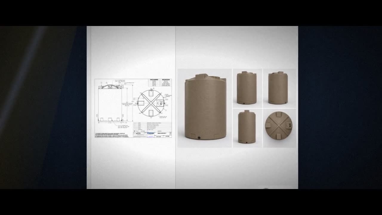 Bushman 5000 Gallon Mocha Rainwater Collection Tank video