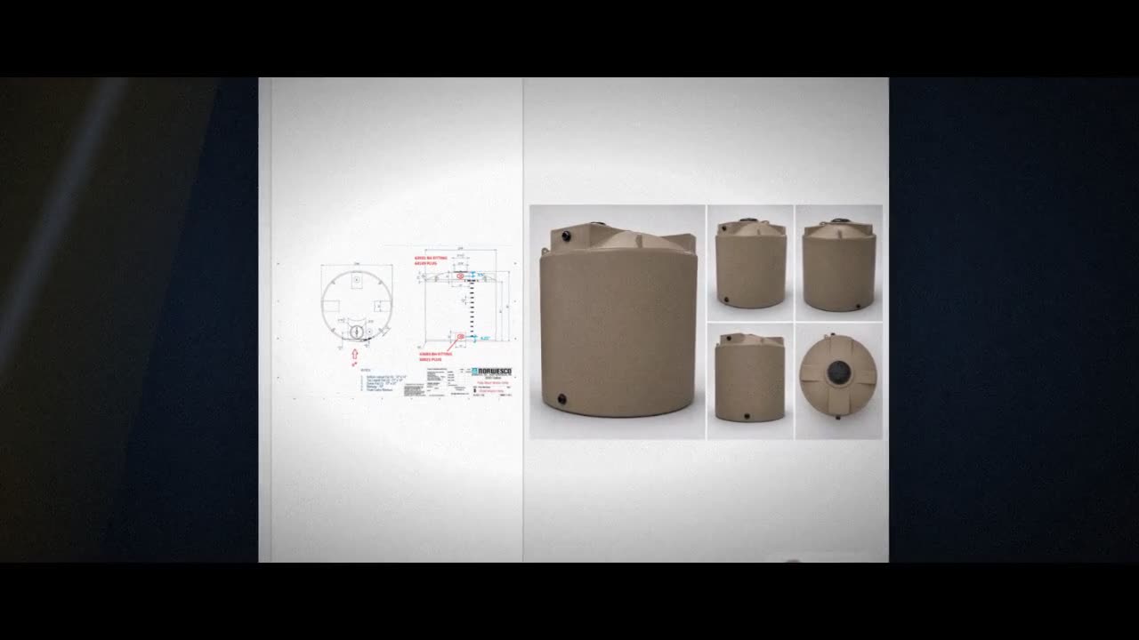 Bushman 2500 Gallon Mocha Vertical Water Storage Tank video