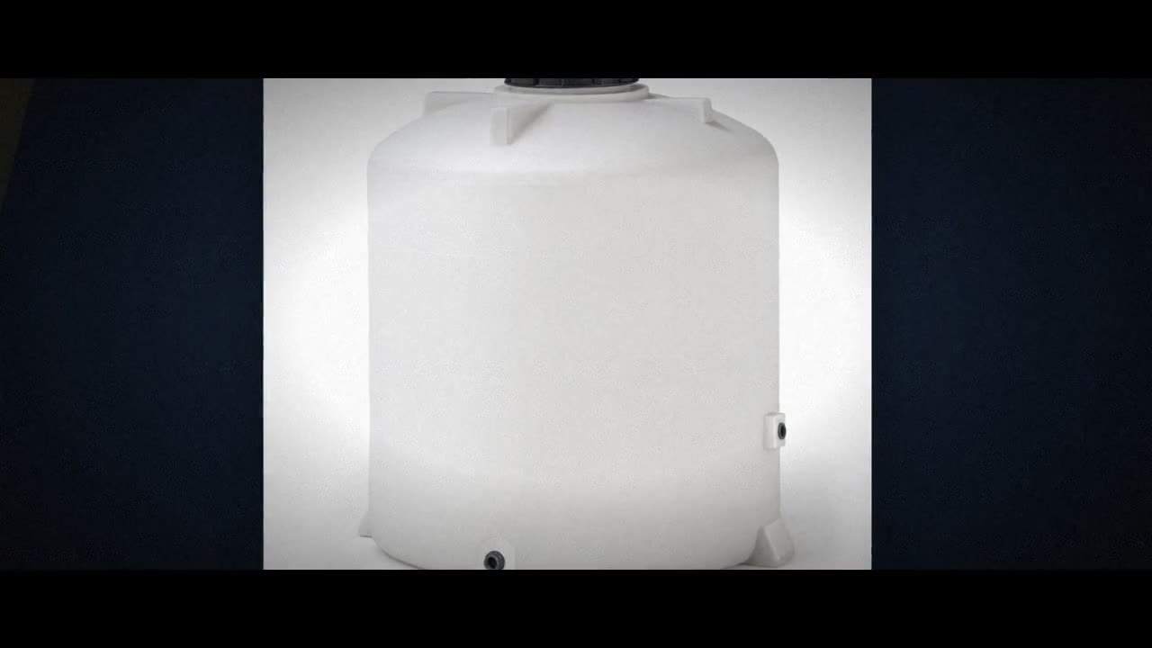 10000 Gallon Plastic Vertical Water Storage Tank in Green video
