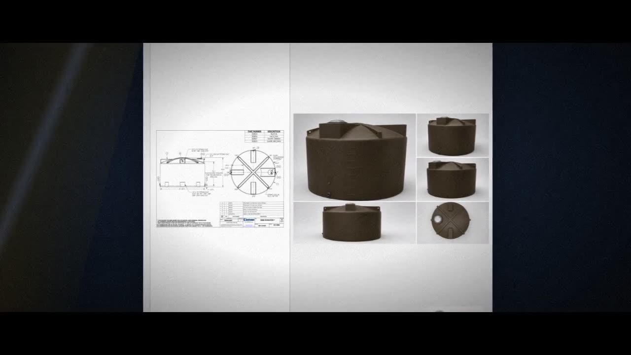 Bushman 5000 Gallon Dark Brown Rainwater Collection Tank video