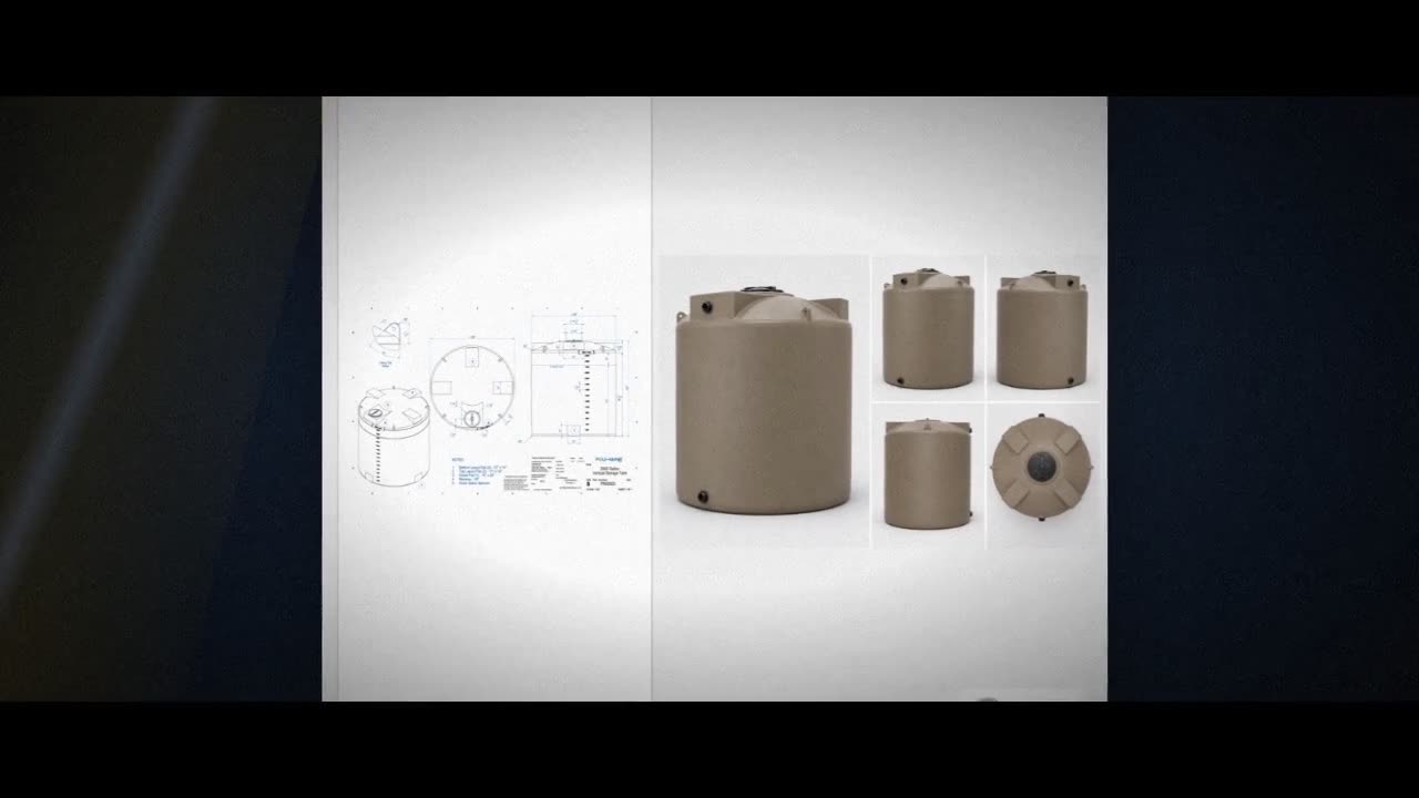 Bushman 3000 Gallon Mocha Vertical Water Storage Tank video