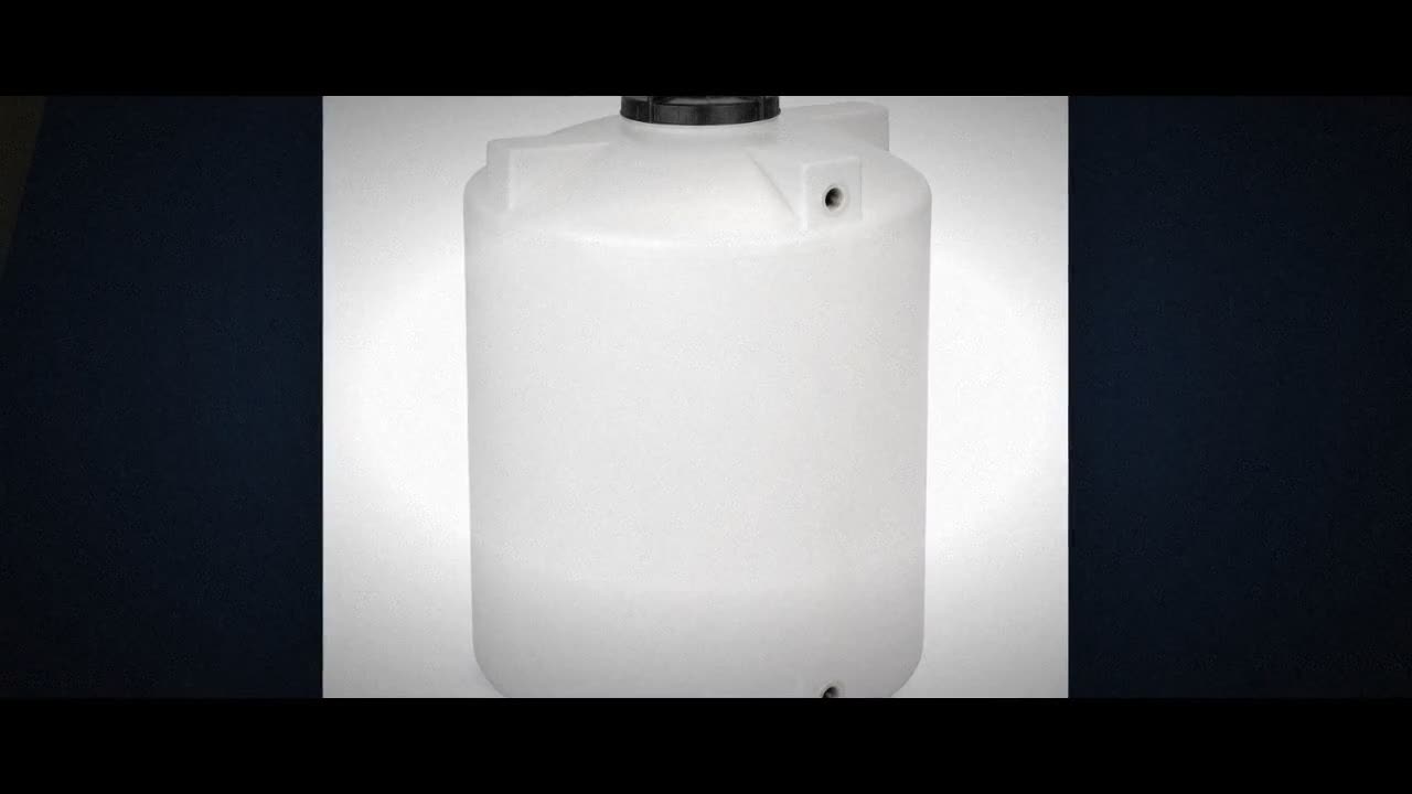 420 Gallon Plastic Vertical Water Storage Tank in Dark Brown video
