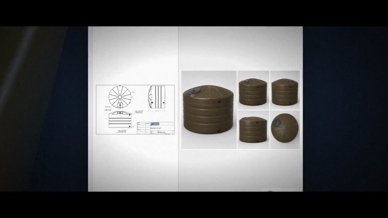Bushman 730 Gallon Dark Brown Vertical Water Storage Tank video