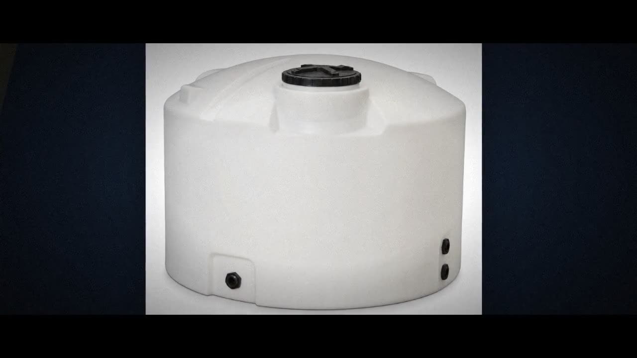 1320 Gallon Plastic Vertical Rainwater Harvesting Tank in Dark Brown video