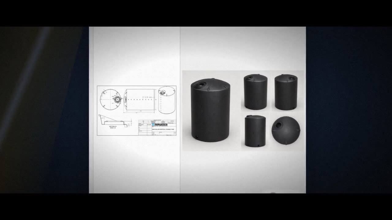 Norwesco 5000 Gallon Black Heavy Duty Vertical Storage Tank video
