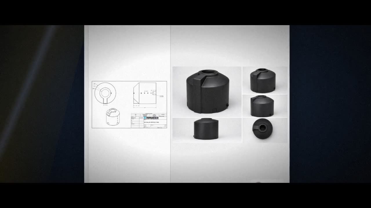 Norwesco 305 Gallon Black Vertical Storage Tank video