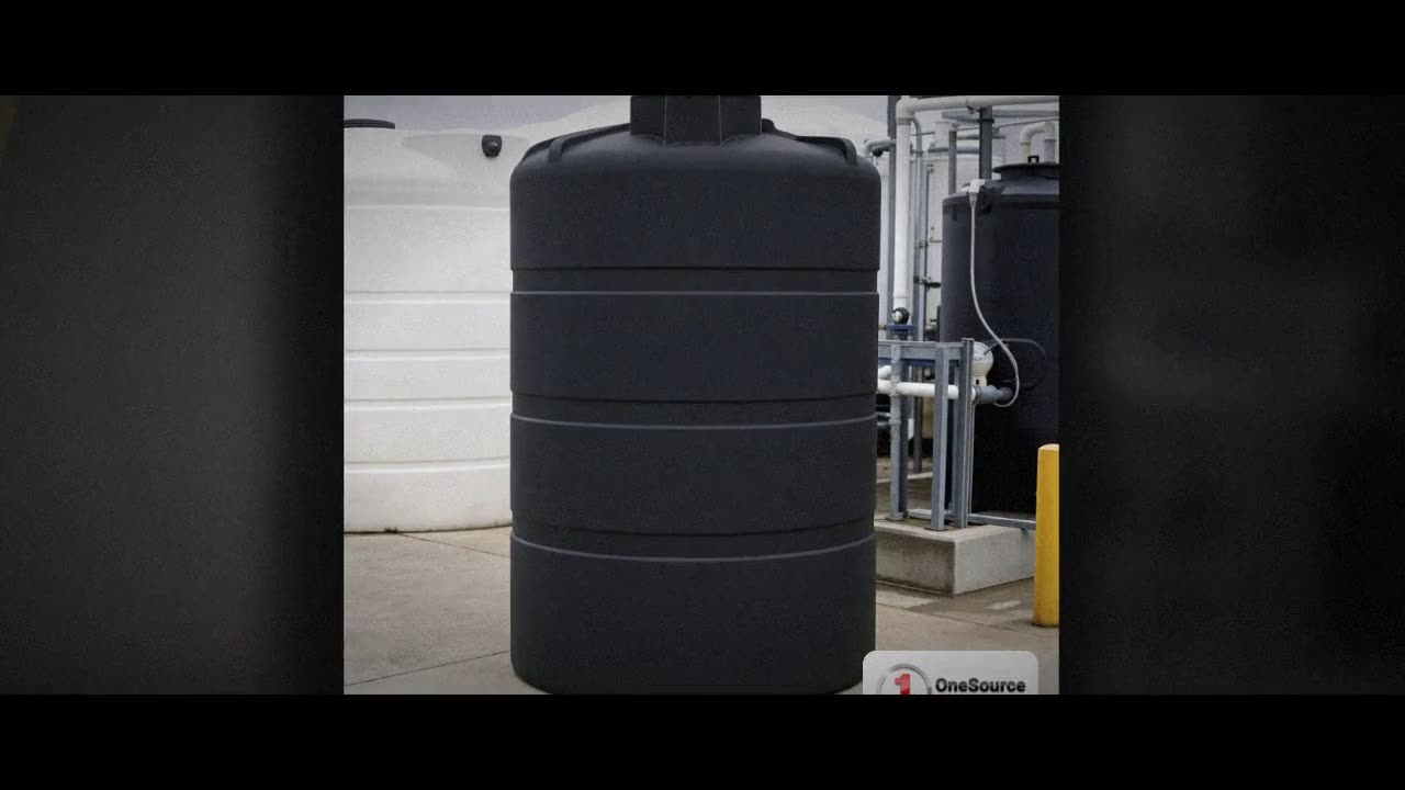 Norwesco 500 Gallon Black Vertical Storage Tank video