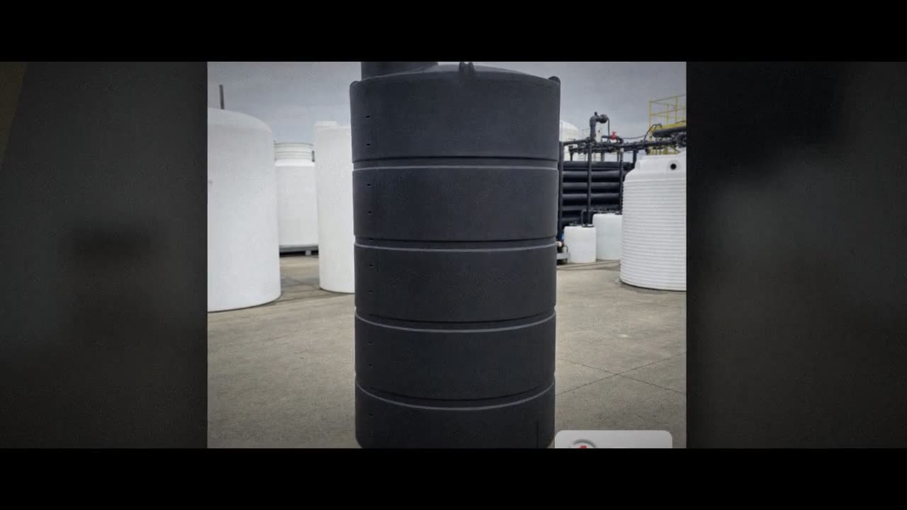 Norwesco 1500 Gallon Black Vertical Storage Tank video