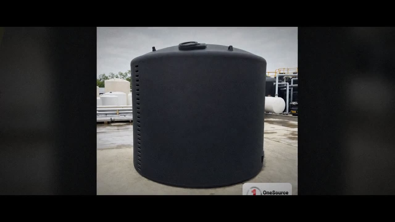 Norwesco 9000 Gallon Black Vertical Storage Tank video