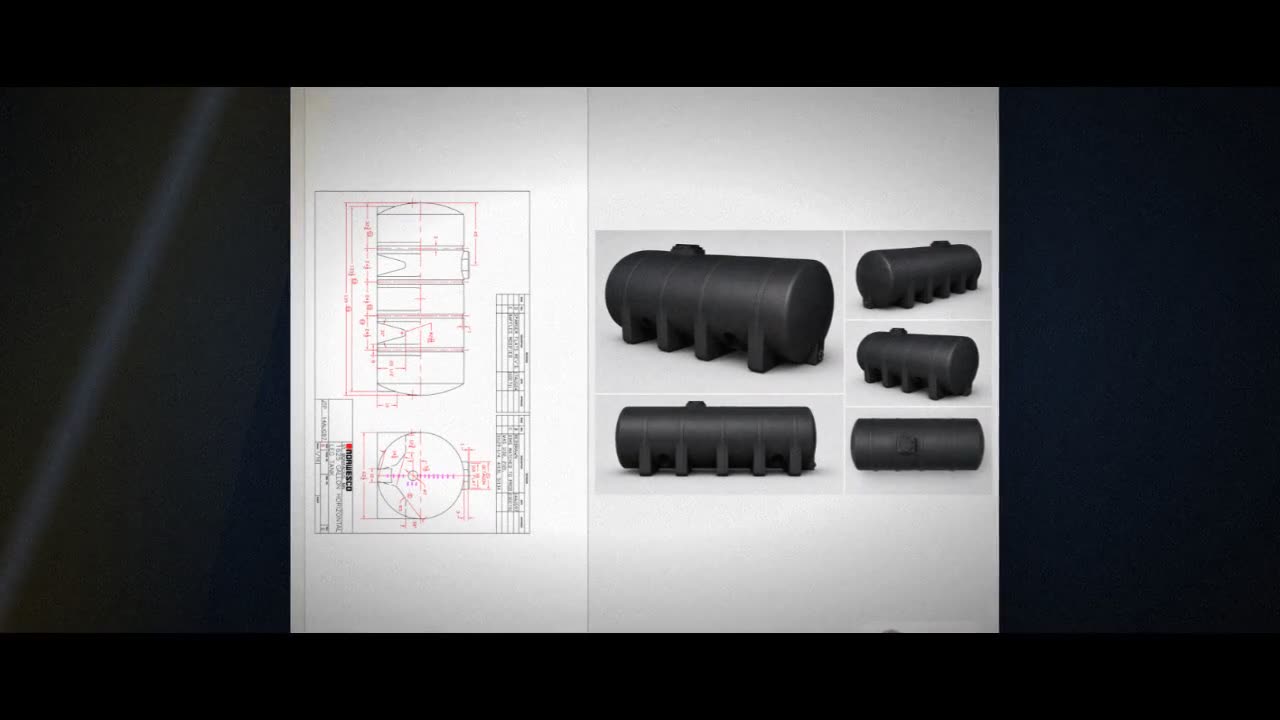Norwesco 1625 Gallon Black Heavy Duty Horizontal Leg Tank video