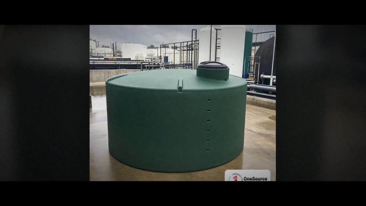 Norwesco 1100 Gallon Dark Green Vertical Water Storage Tank video