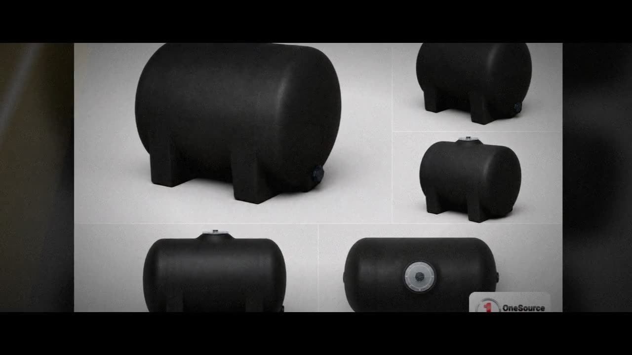 Norwesco 125 Gallon Black Horizontal Leg Tank video