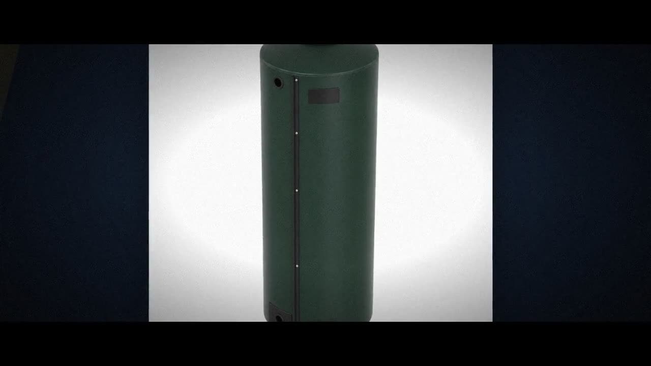 100 Gallon Plastic Vertical Water Storage Tank in Green video