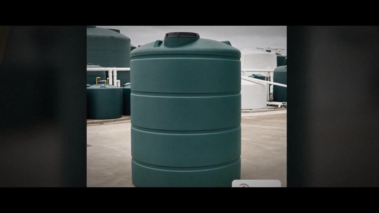 Norwesco 1000 Gallon Dark Green Vertical Water Storage Tank video