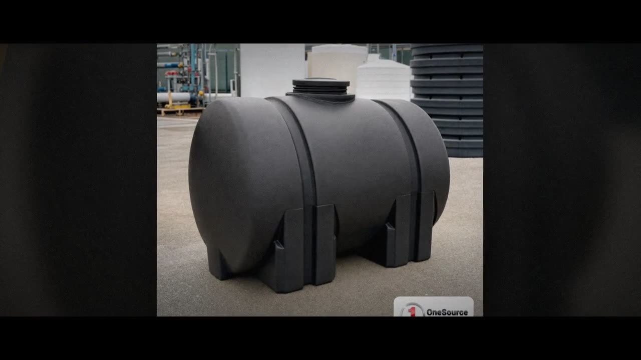 Norwesco 35 Gallon Black Horizontal Leg Tank video