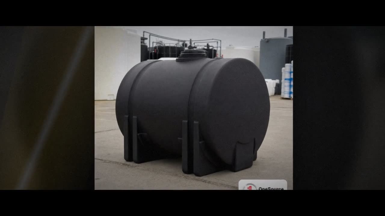 Norwesco 65 Gallon Black Horizontal Leg Tank video
