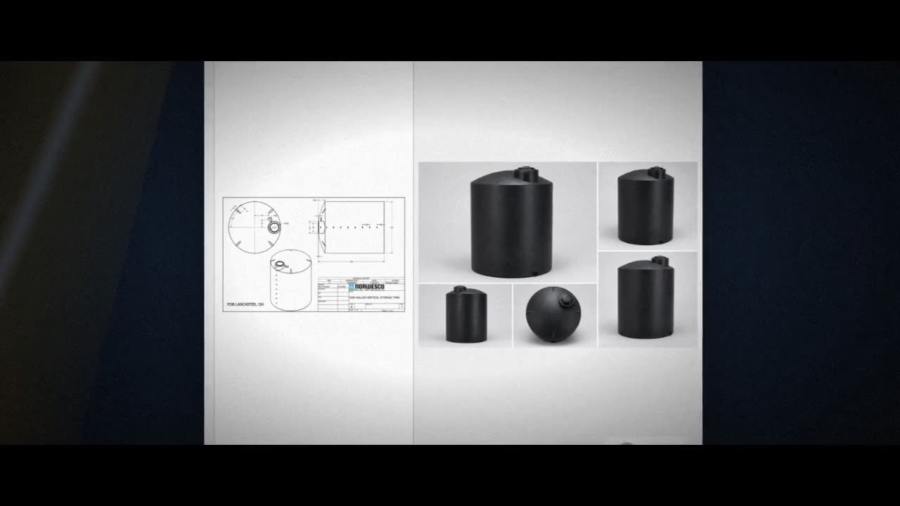 Norwesco 4200 Gallon Black Vertical Storage Tank video