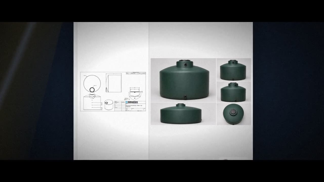 Norwesco 3000 Gallon Green (California Only) Vertical Water Storage Ta video