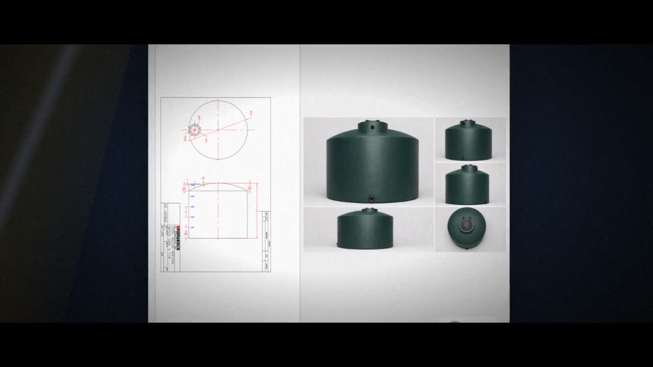 Norwesco 5000 Gallon Green (California Only) Vertical Water Storage Ta video
