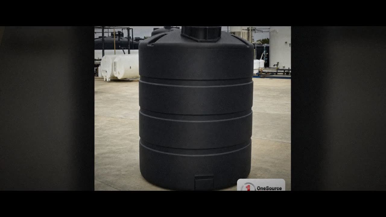 Norwesco 500 Gallon Black Heavy Duty Vertical Storage Tank video