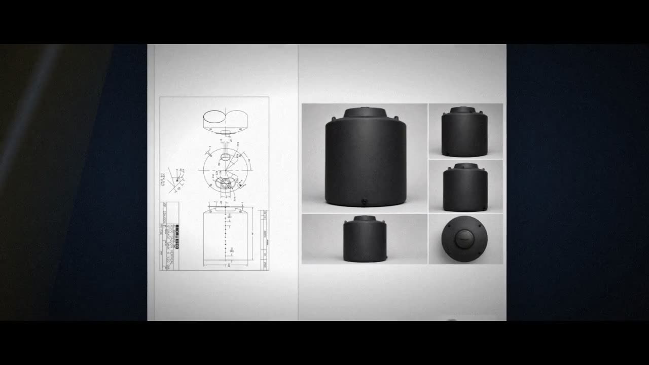 Norwesco 6500 Gallon Black Vertical Storage Tank video