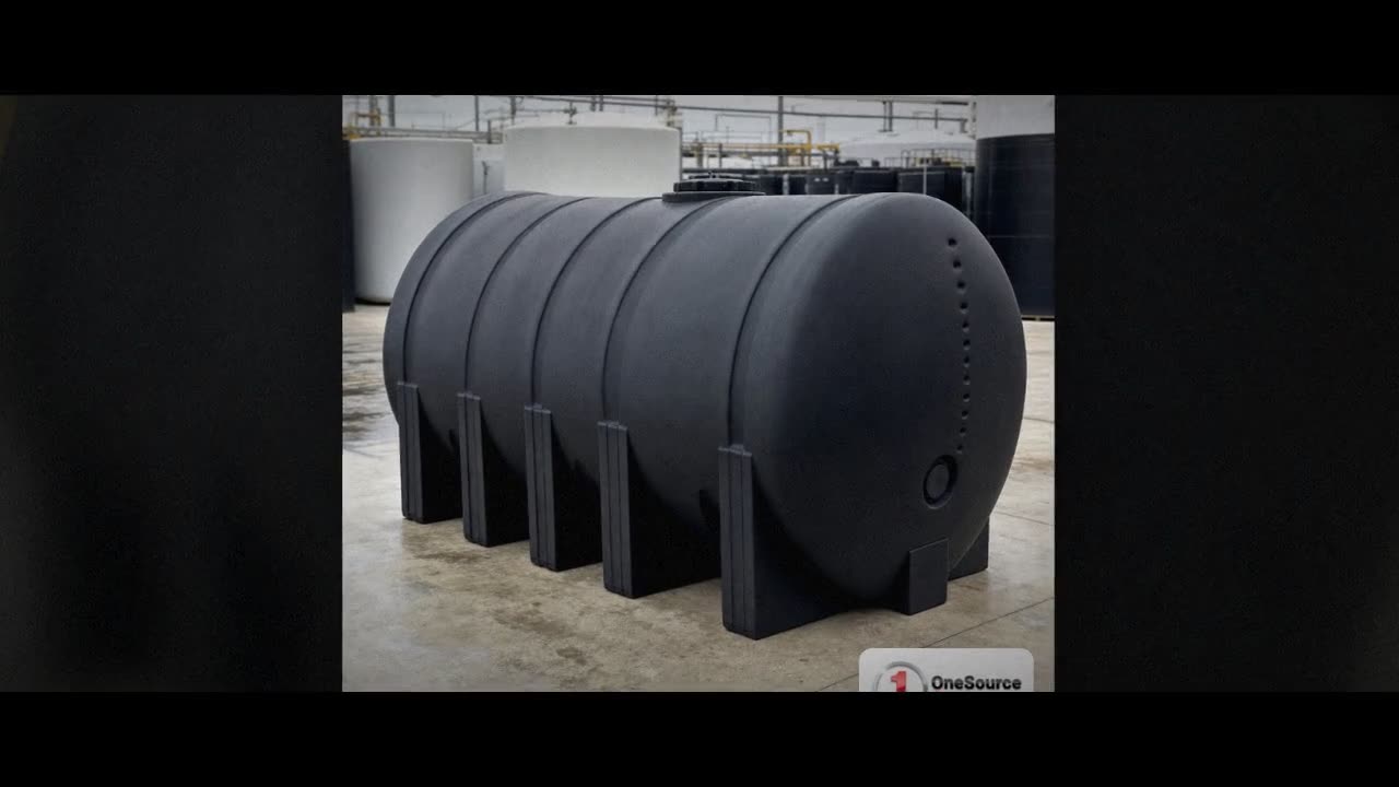 Norwesco 5025 Gallon Black Heavy Duty Horizontal Leg Tank video