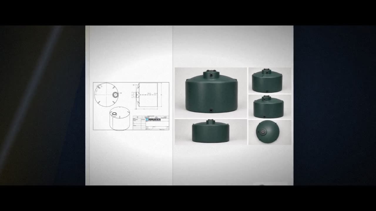 Norwesco 3000 Gallon Dark Green Vertical Water Storage Tank video