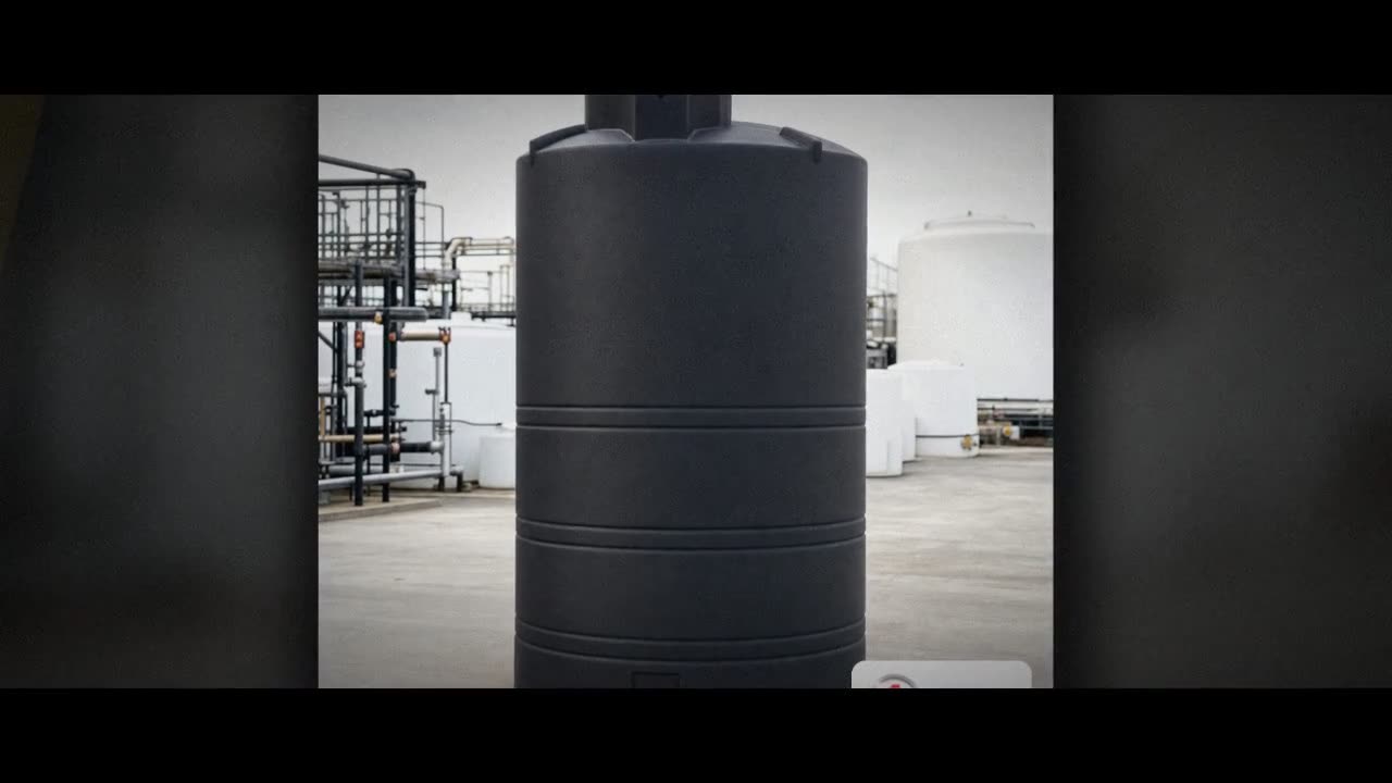 Norwesco 850 Gallon Black Vertical Storage Tank video