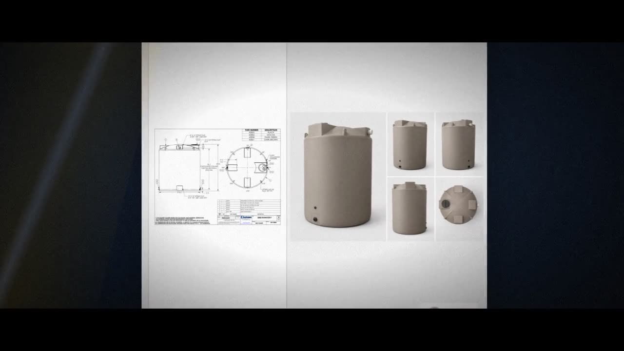 Bushman 3000 Gallon Mocha Rainwater Collection Storage Tank video