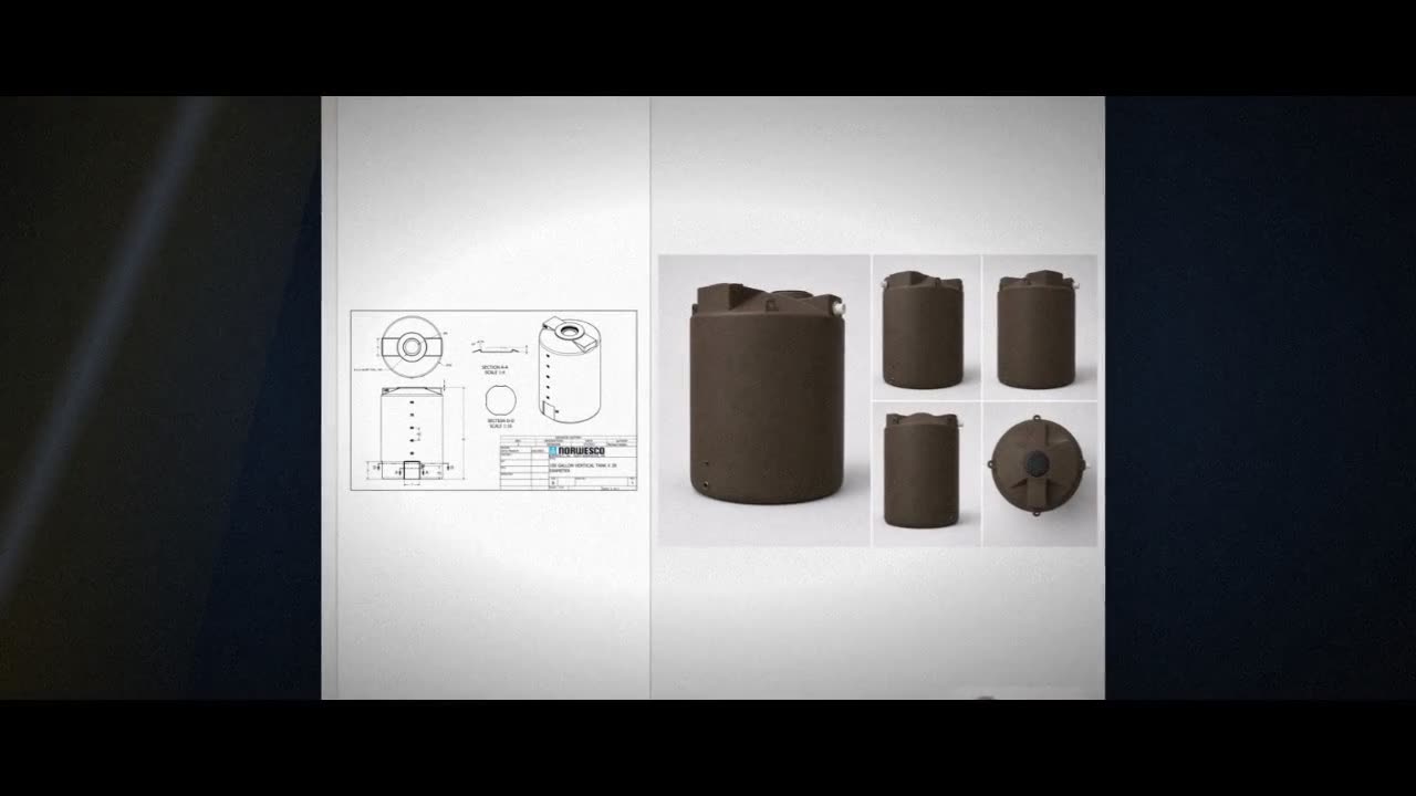 Bushman 3000 Gallon Dark Brown Rainwater Collection Storage Tank video
