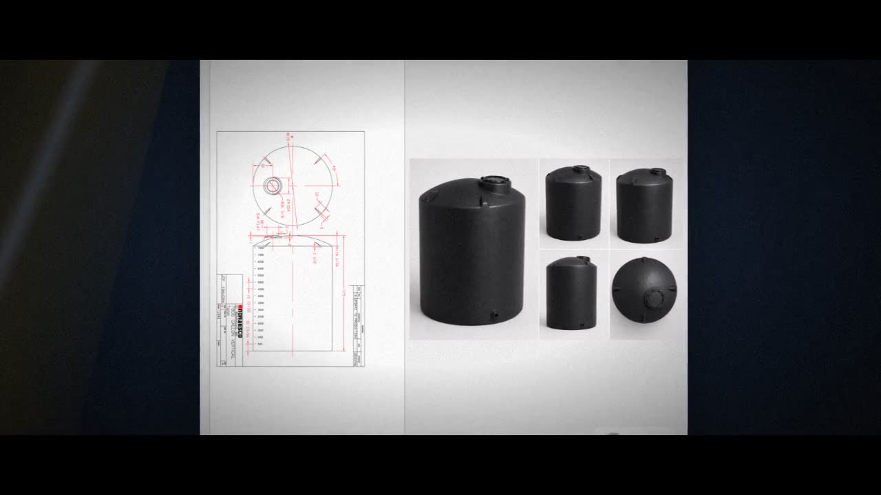 Norwesco 7800 Gallon Black Heavy Duty Vertical Storage Tank video