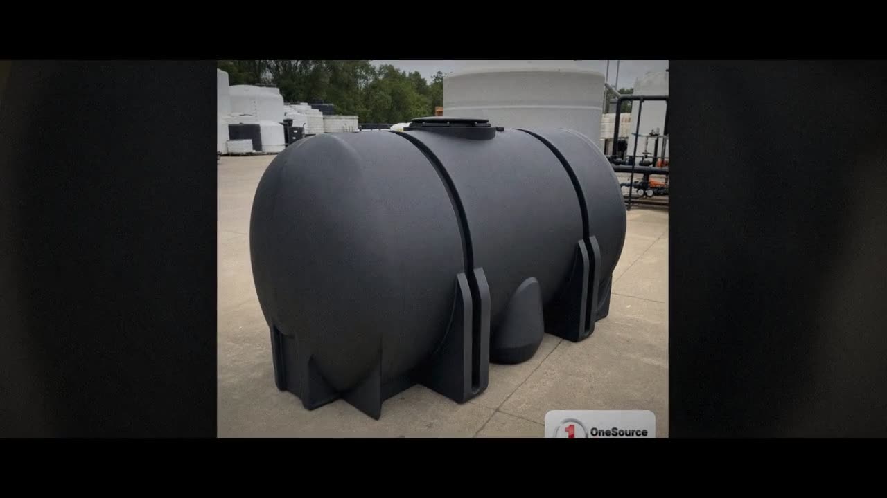 Norwesco 1335 Gallon Black Elliptical Leg Tank video