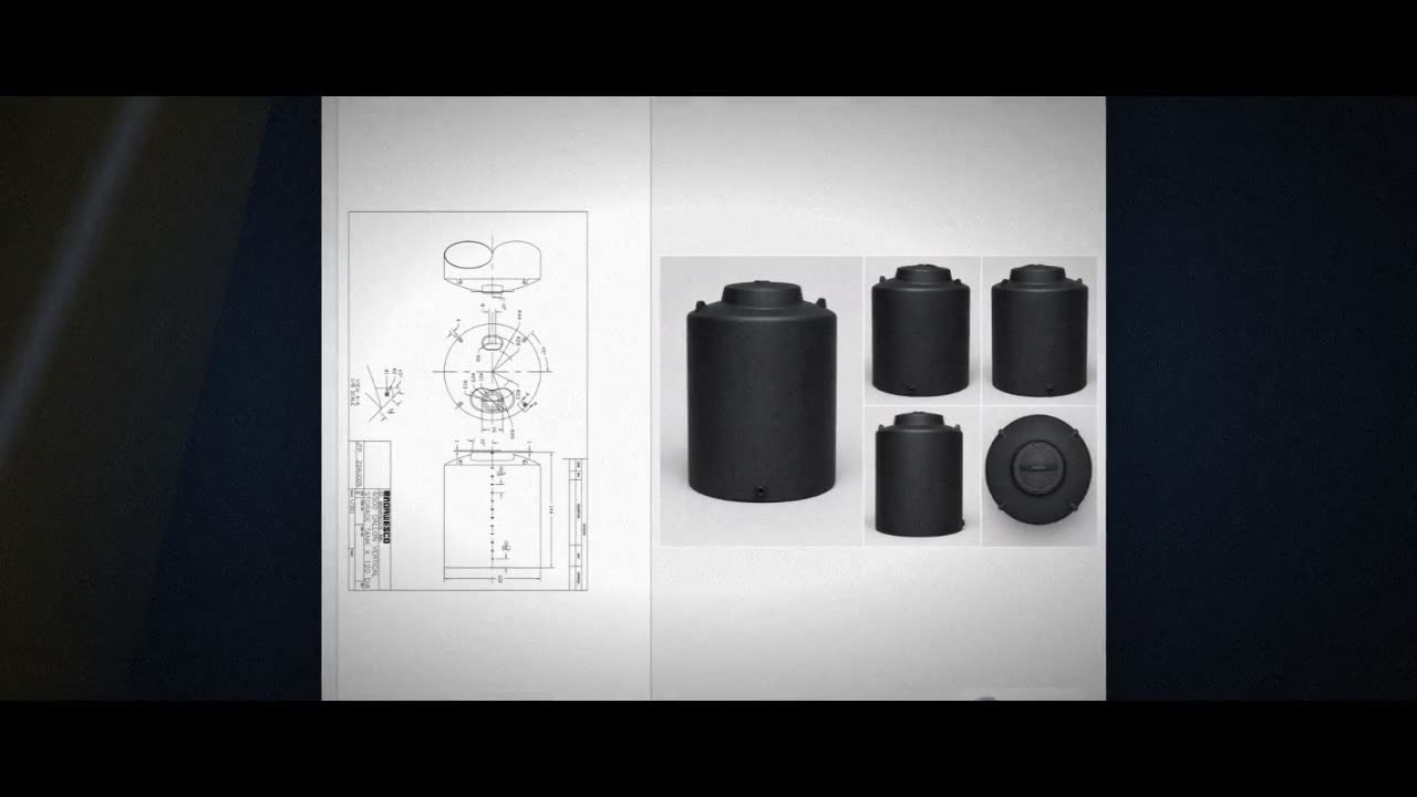 Norwesco 6500 Gallon Black Heavy Duty Vertical Storage Tank video